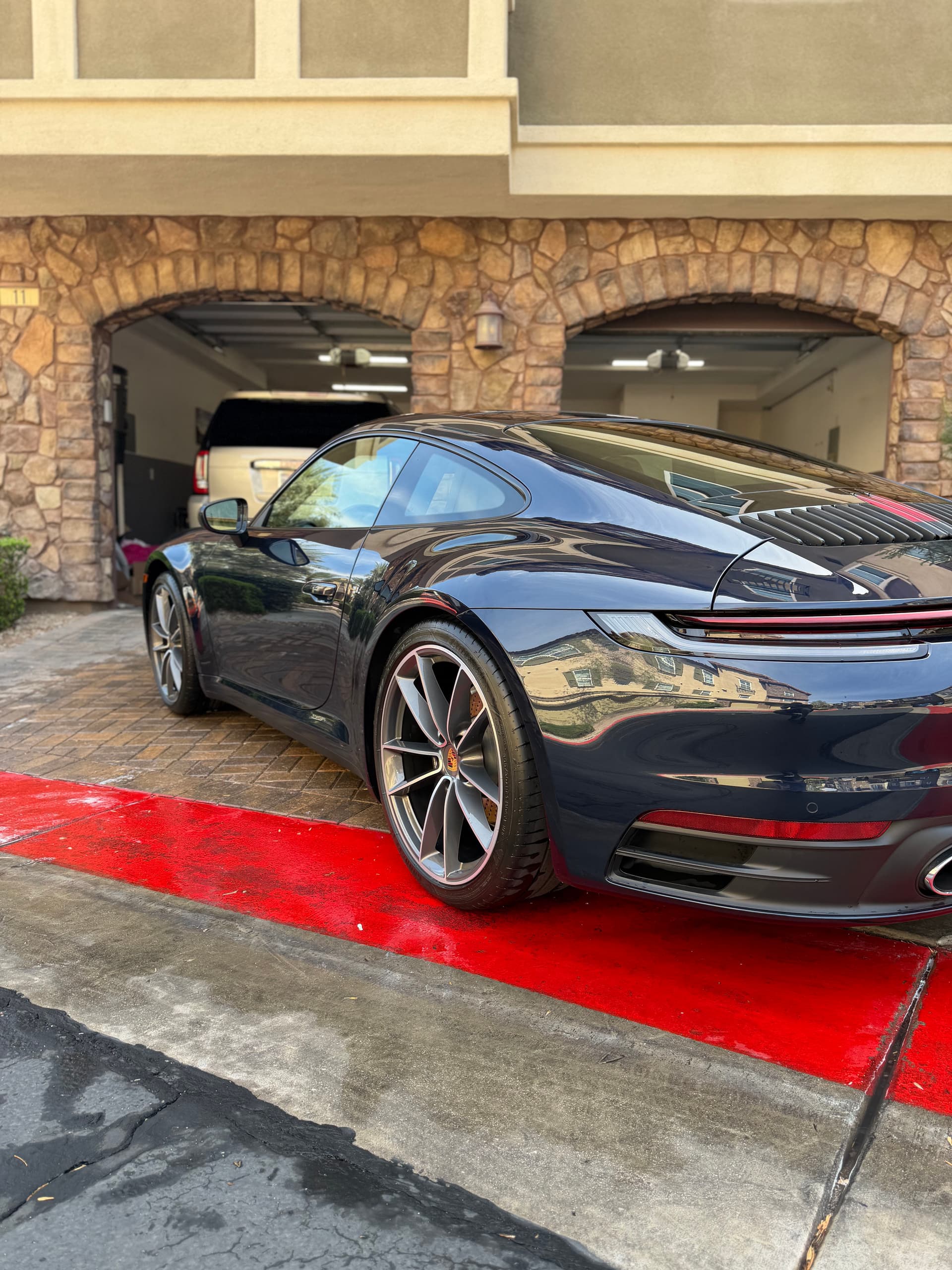 Porsche 911 Full Detail with Wax, Polish and Wheel Work image