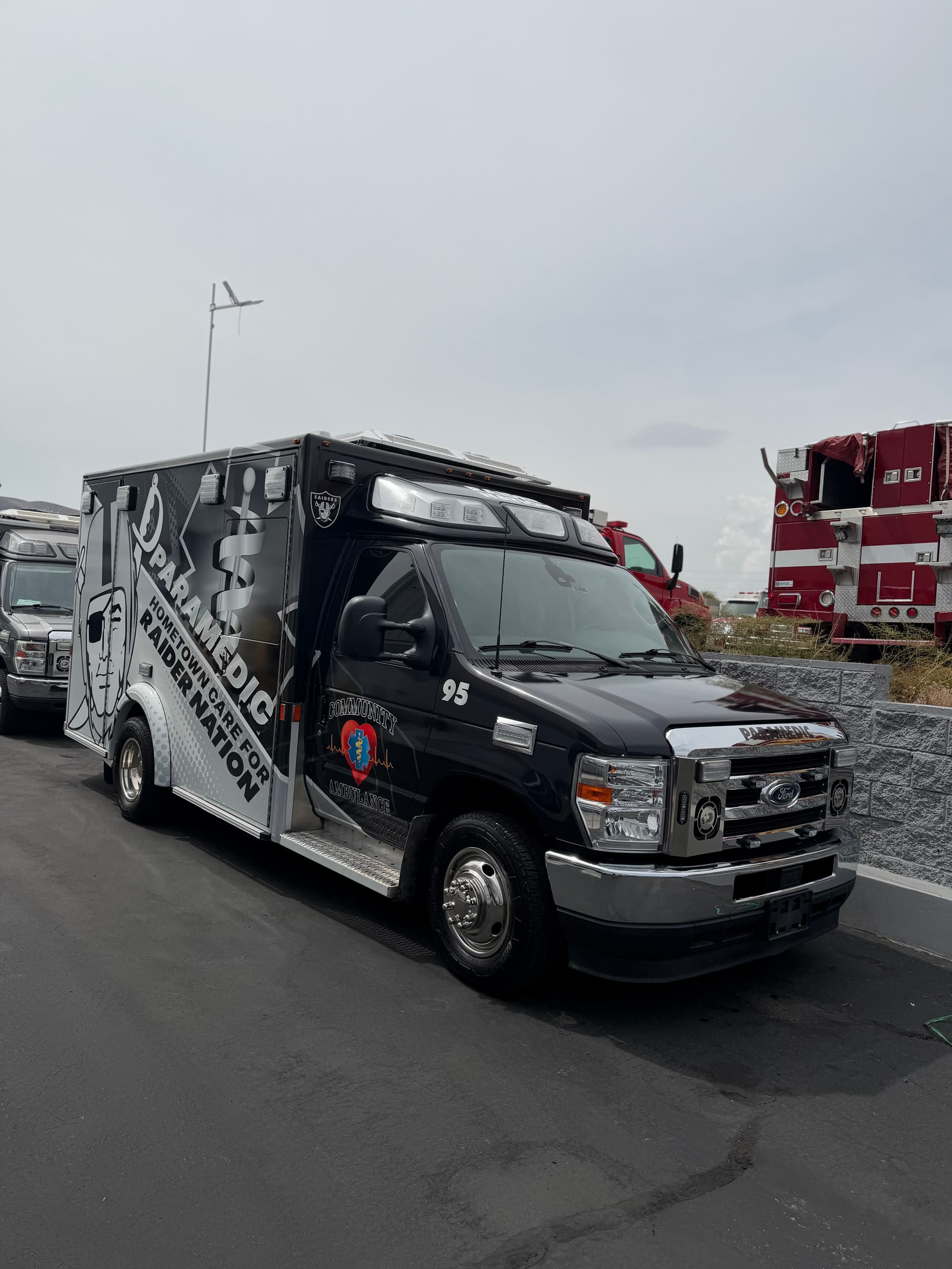 Raiders Community Ambulance Gets a Full Detail Before Game Day image