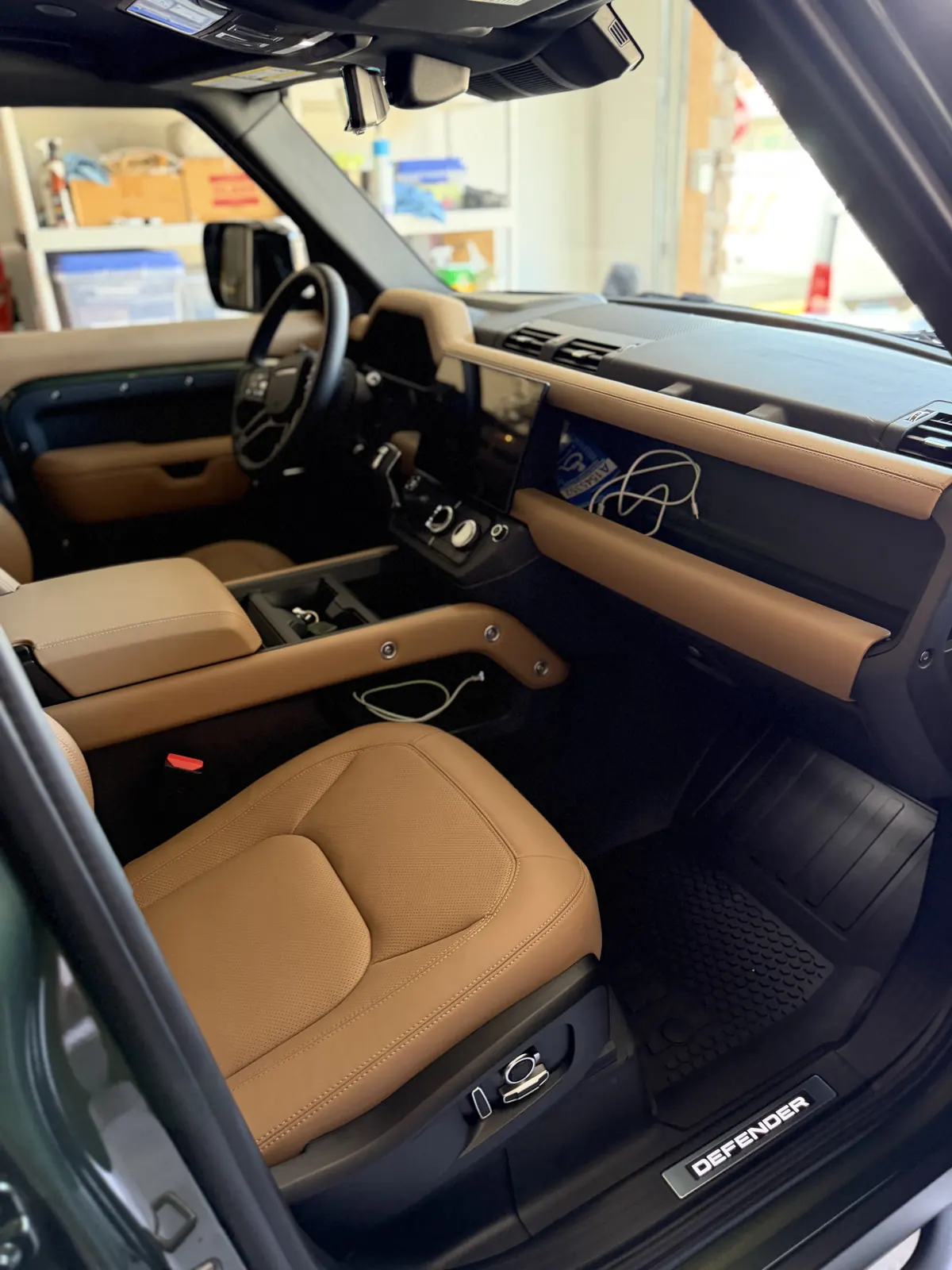 Land Rover Defender interior detail