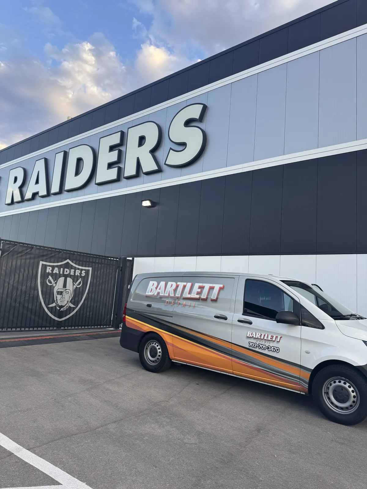 Bartlett van at Allegiant Stadium