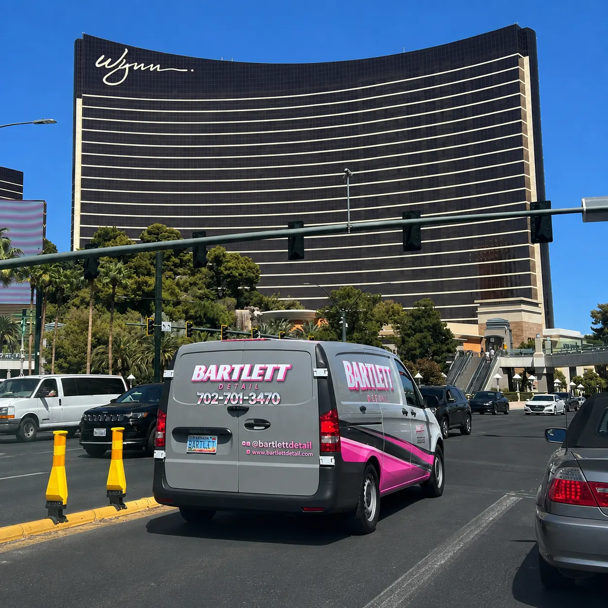 Bartlett van on the Las Vegas Strip